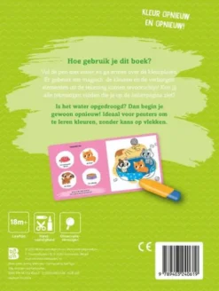 Kleuren met water voor de kleintjes: Babydieren