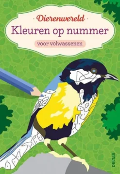 Kleuren op nummer voor volwassenen - Dierenwereld
