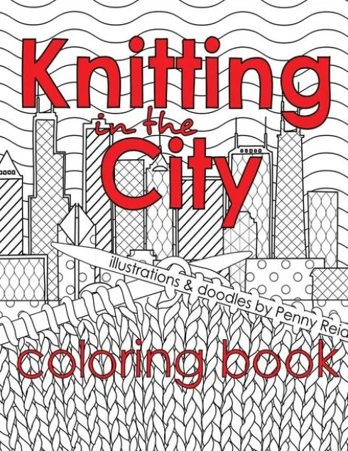 Knitting in the City Coloring Book