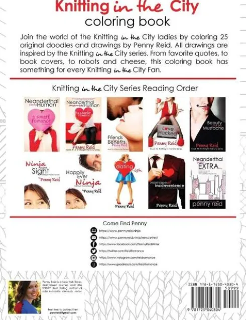 Knitting in the City Coloring Book