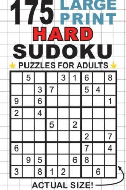 175 Large Print Hard Sudoku Puzzles for Adults