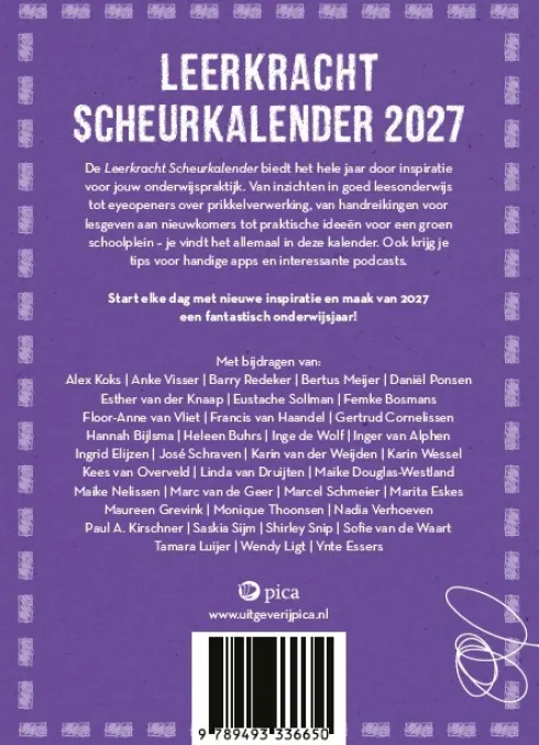 Leerkracht scheurkalender 2027