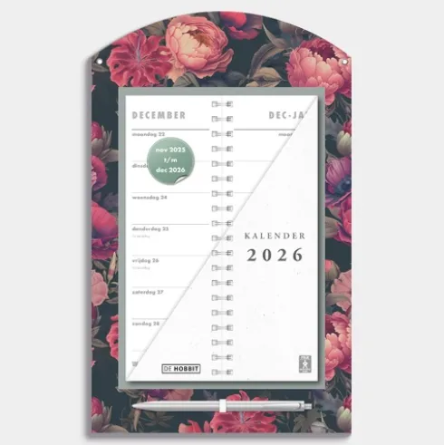 Luxe Omslagkalender Roos Klassiek 2026