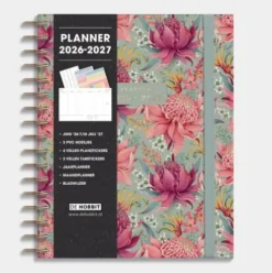 Luxe Weekplanner 2026-2027 A5+ Tropische Bloemen