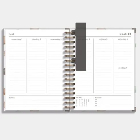 Luxe Weekplanner 2026-2027 A5+ Waterverf Stippen
