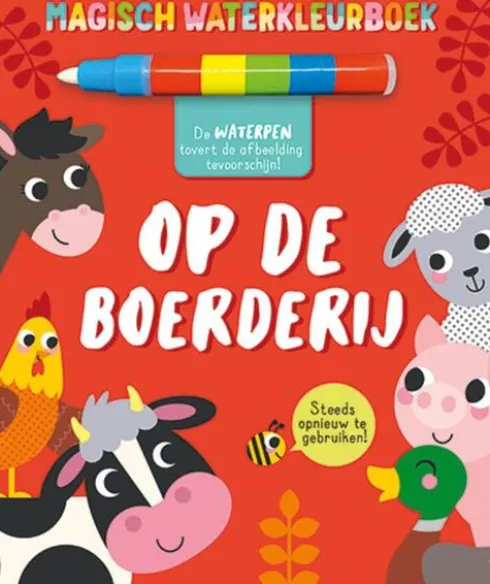 Magisch waterkleurboek - op de boerderij