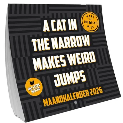Make that the cat wise Amerikaanse kalender - 2026