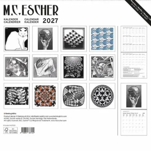 M.C. Escher maandkalender 2027