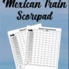 Mexican Train Scorepad: Scorecard Book Scorecard for Dominoes Tally Cards, Chicken Foot 8.5" x 11", 118 Pages