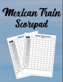 Mexican Train Scorepad: Scorecard Book Scorecard for Dominoes Tally Cards, Chicken Foot 8.5" x 11", 118 Pages