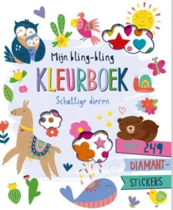 Mijn bling-bling kleurboek - Schattige dieren