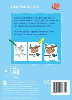 Mijn kleur- en prikblok: Babydieren