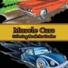 Muscle Cars Coloring Book for Dudes: Adult Coloring Book for Men
