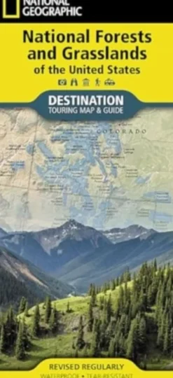 National Forests and Grasslands of the US Map