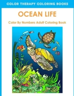 Ocean Life Color By Number Adult Coloring Book