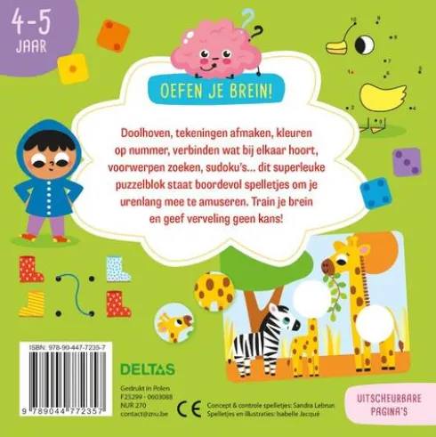 Oefen je brein! Leerrijke spelletjes 4-5 jaar
