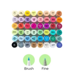 Ohuhu Honolulu B 48 kleuren Alcohol Art Markers Brush & Fine