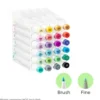 Ohuhu Honolulu B 24 kleuren Alcohol Art Markers Brush & Fine