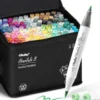Ohuhu Honolulu B 120 kleuren Alcohol Art Markers Brush & Fine