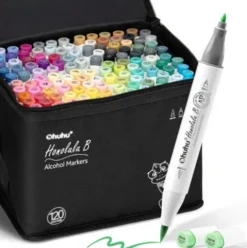 Ohuhu Honolulu B 120 kleuren Alcohol Art Markers Brush & Fine