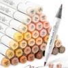 Ohuhu Honolulu B 36 Skin Tone kleuren Alcohol Art Markers Brush & Fine