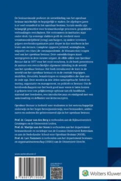 Openbaar Bestuur, beleid, organisatie en politiek