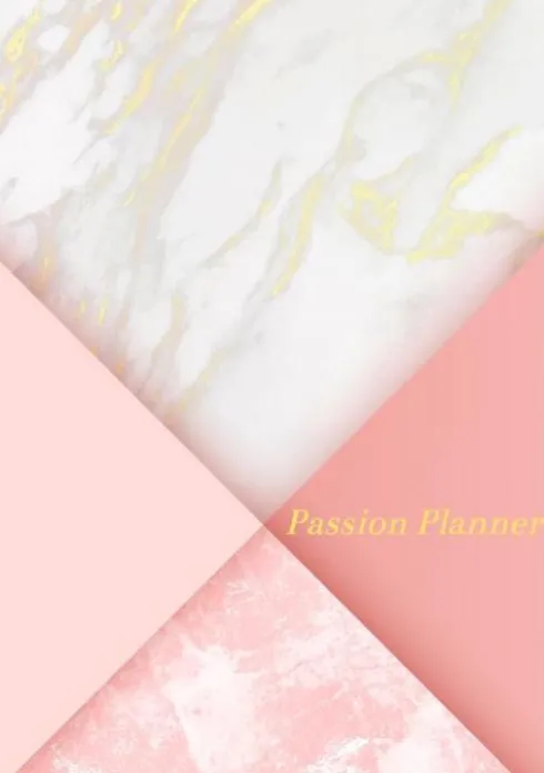 Passion Planner-12 maanden- wekelijks - A5- Zachte kaft-Marmer Goud- Allets Comfort