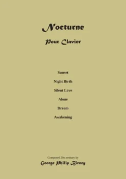 Piano Nocturne: Composition Musical Score
