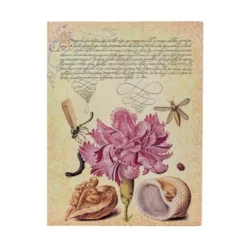 Pink Carnation (Mira Botanica) Ultra Lined Softcover Flexi Journal (Elastic Band Closure)