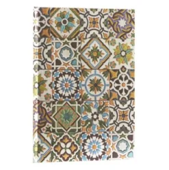 Porto (Portuguese Tiles) Midi Lined Hardback Journal (Elastic Band Closure)