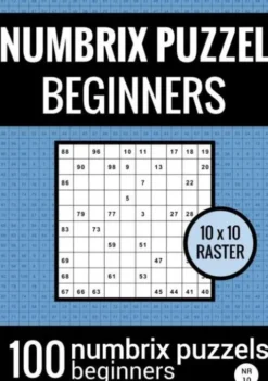 Puzzelboek met 100 Numbrix Puzzels voor Beginners - NR.10 - Numbrix Puzzel Makkelijk