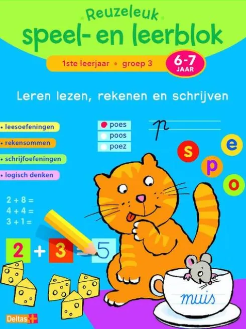Reuzeleuk speel- en leerblok: leren lezen, rekenen en schrijven (6-7 jaar)