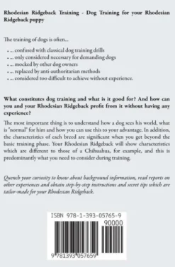 Rhodesian Ridgeback Training - Dog Training for your Rhodesian Ridgeback puppy