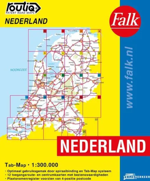 Routiq autokaart Nederland Tab Map