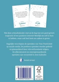 Scheurkalender positieve spreuken 2026