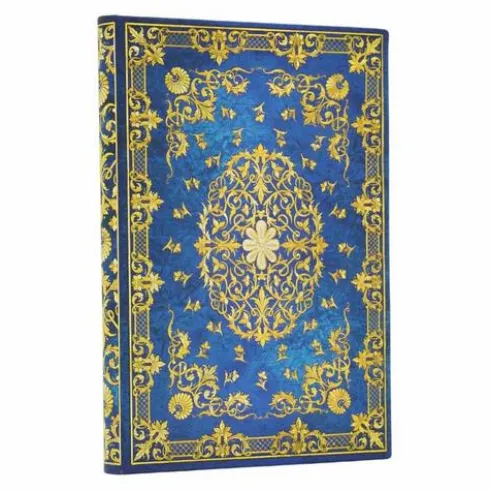 Silk Sky (Guiding Star) Mini Lined Hardcover Journal (Elastic Band Closure)