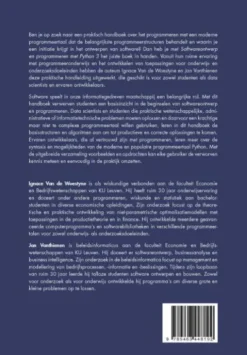 Softwareontwerp en Programmeren met Phython 3