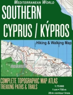 Southern Cyprus / Kypros Hiking & Walking Map 1