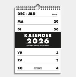 Spiraalkalender A4 2026 Basic