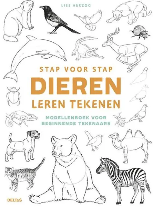 Stap voor stap dieren leren tekenen