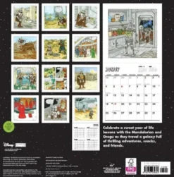 Star Wars The Mandalorian and Child 2027 Wall Calendar