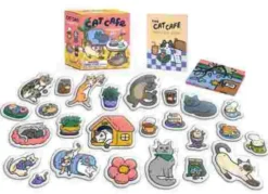 Stuart, A: Cat Cafe Magnet Set