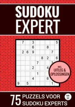 Sudoku Expert - 75 Puzzels voor Sudoku Experts - Nr. 33