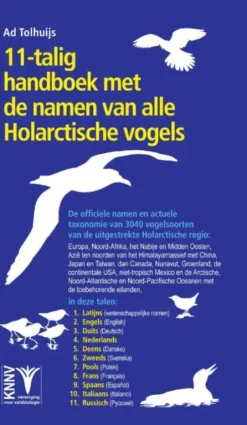 11-talig handboek met de namen van alle Holarctische vogels