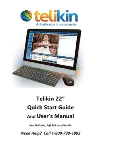 Telikin 22" Quick Start Guide and User's Manual: AIOpc w/ Black Wireless KB
