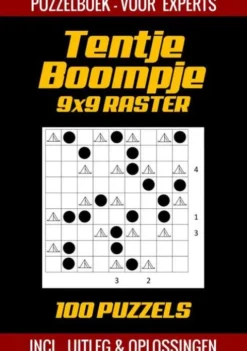 Tentje Boompje - Puzzelboek voor Experts - 100 Puzzels Incl. Uitleg en Oplossingen - 9x9 Raster