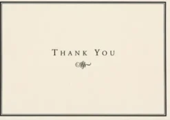 Thank You Notes Black/cream