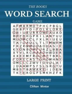 The Books Word Search Game Large Print: Word Search 50 Puzzles Large Print