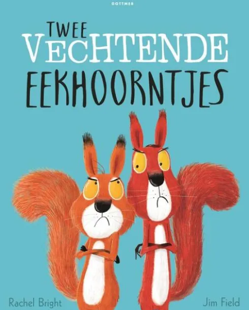 Twee vechtende eekhoorntjes