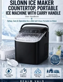 Vald, R: Silonn Ice Maker Countertop, Portable Ice Machine w